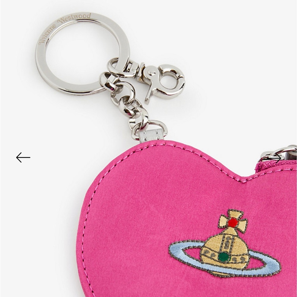 VIVIENNE WESTWOOD
Orb-embroidered recycled-polycotton keyring coin purse - Picture 2 of 9